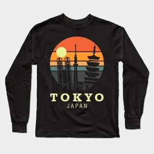 Tokyo Japan Landmarks Long Sleeve T-Shirt